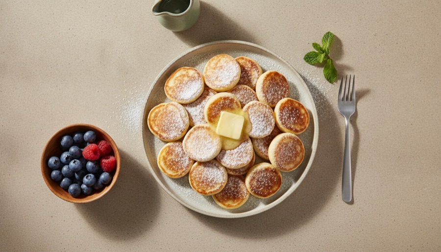 Dutch Poffertjes (Mini Pancakes)