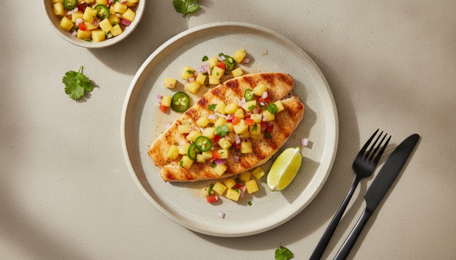 Grilled Mahi-Mahi with Pineapple Salsa