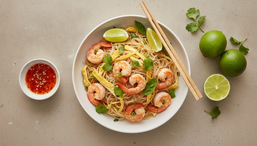 Spicy Thai Shrimp Noodles