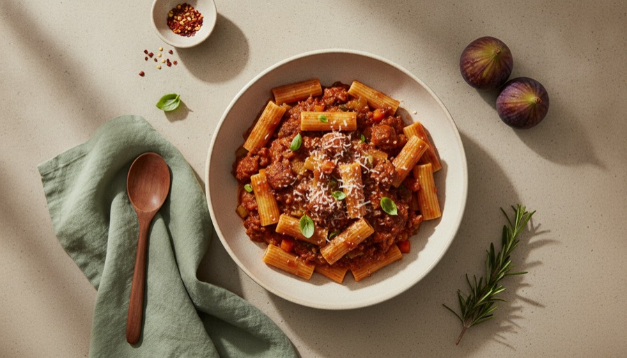 Rigatoni with Sausage Ragu
