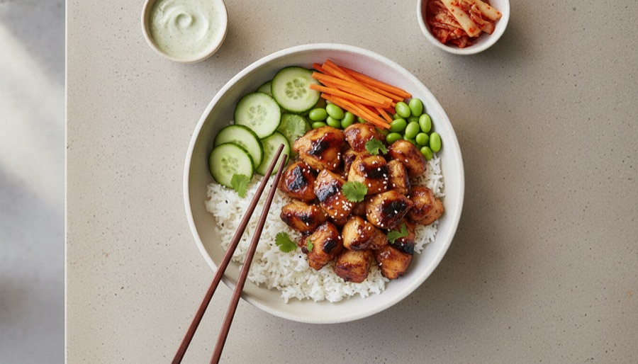 Korean BBQ Chicken Bowl