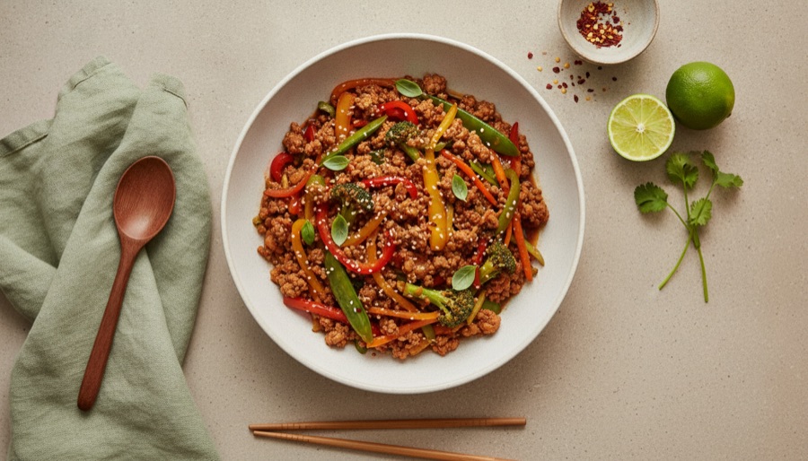 Ground Turkey Stir-fry