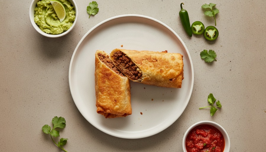 Beef Chimichangas