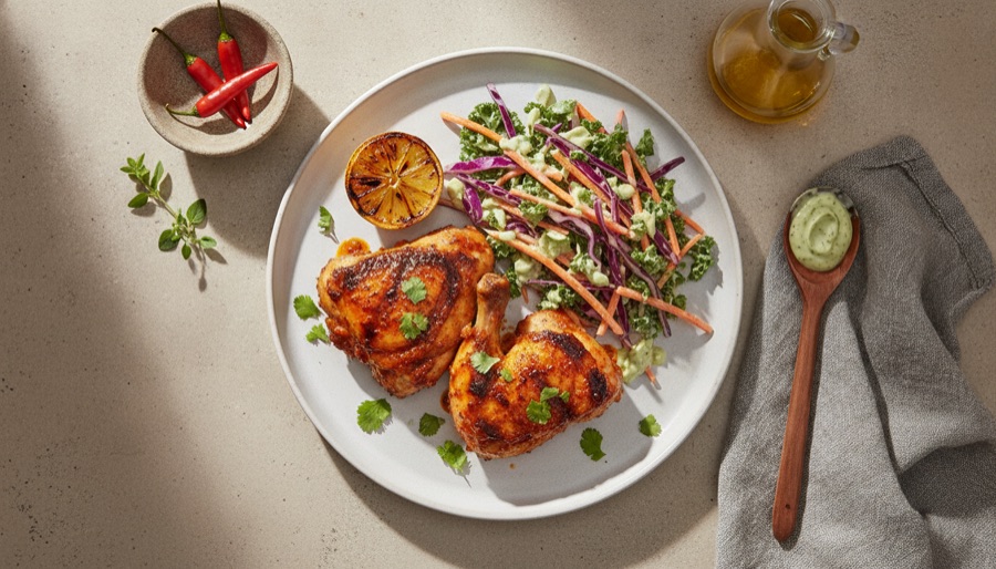 Piri-Piri Chicken with Slaw