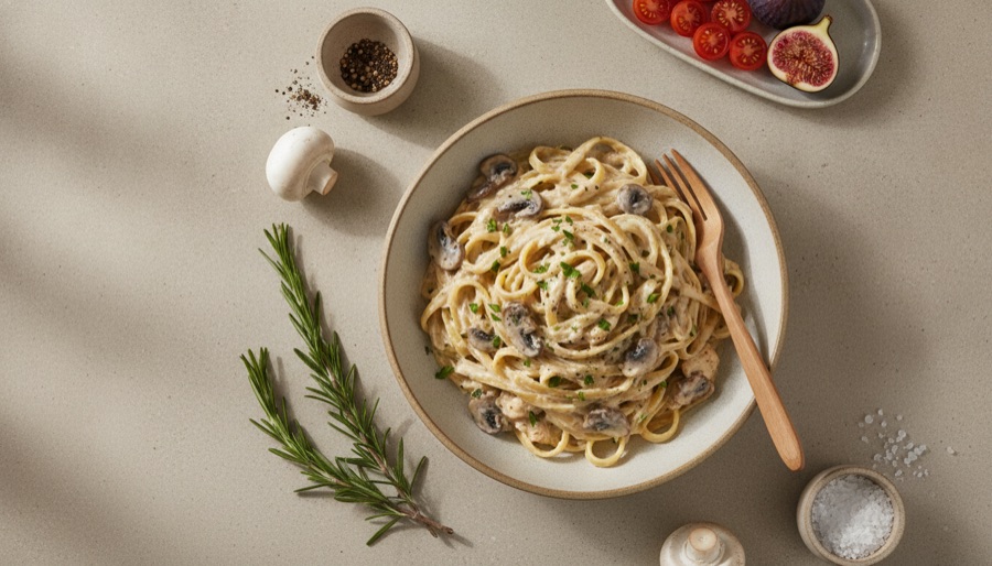 Creamy Chicken and Mushroom Pasta