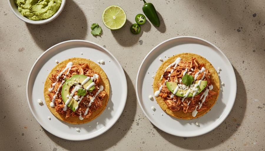 Chicken Tinga Tostadas