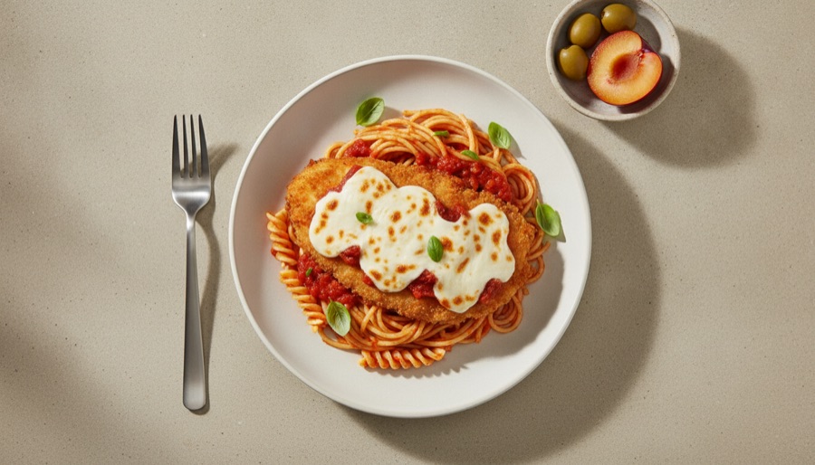 Chicken Parmesan with Pasta