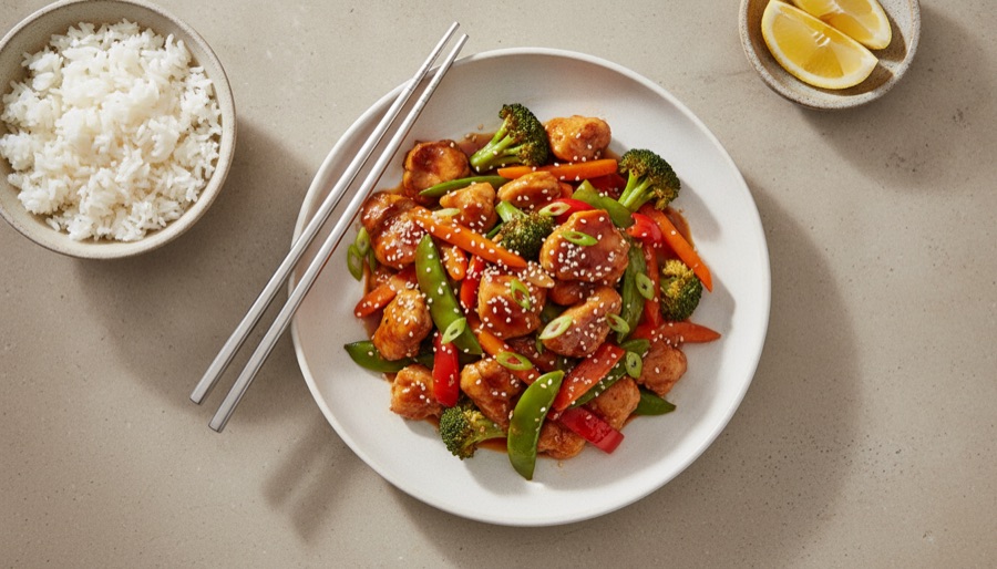 Chicken Stir-fry with Teriyaki Sauce