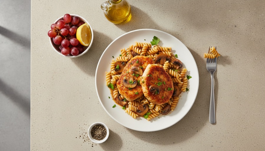 Chicken Marsala with Pasta