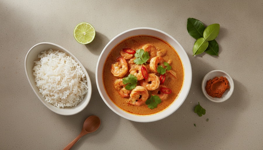 Panang Curry Shrimp