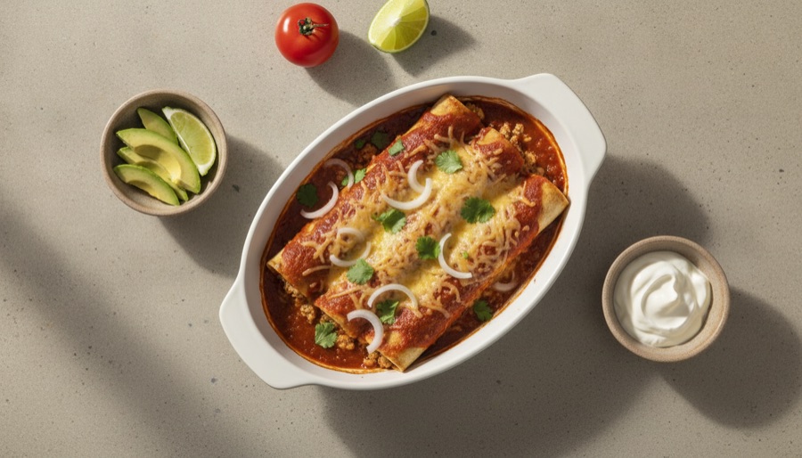 Ground Turkey Enchiladas