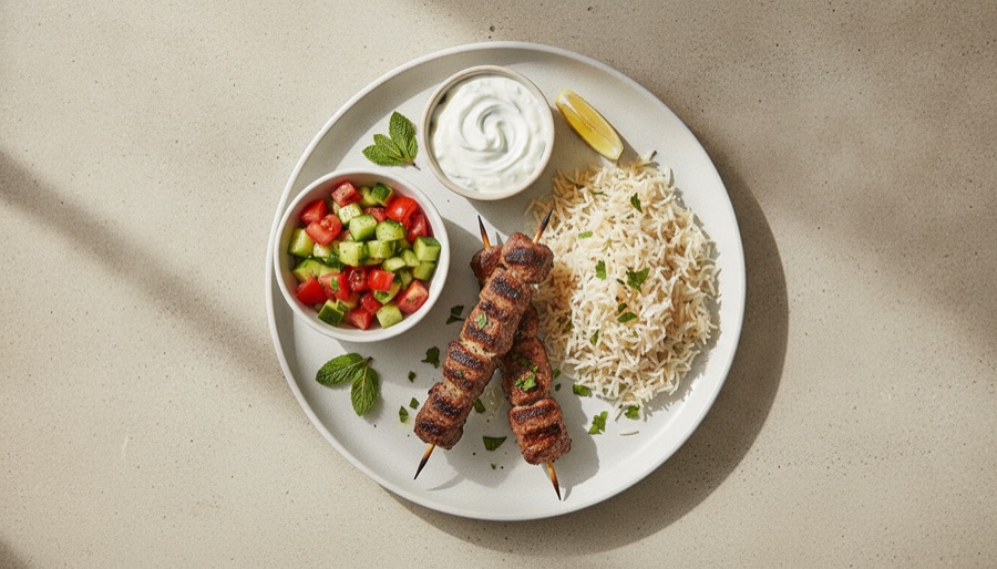 Lamb Kebab Platter