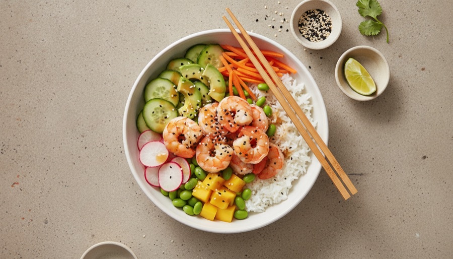 Shrimp Poke Bowl