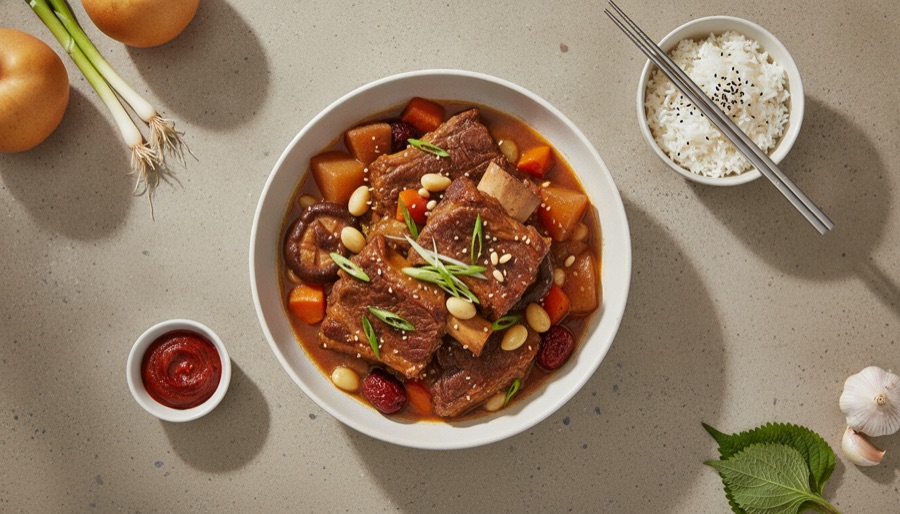 Korean Beef Stew (Galbi Jjim)