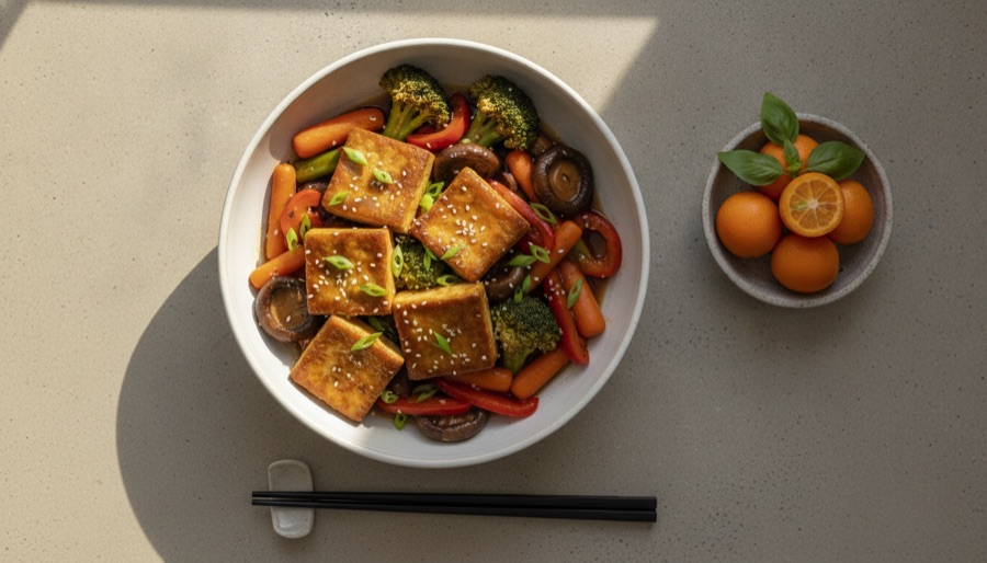 Braised Tofu with Vegetables
