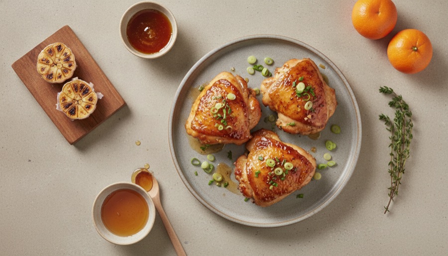 Honey Garlic Chicken Thighs