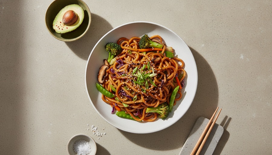 Vegetarian Yaki Udon