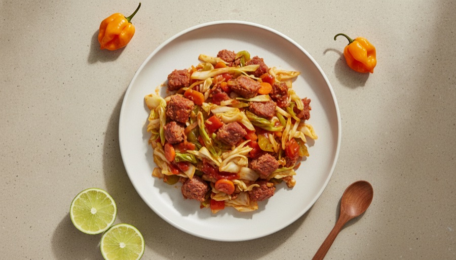Jamaican Corned Beef and Cabbage