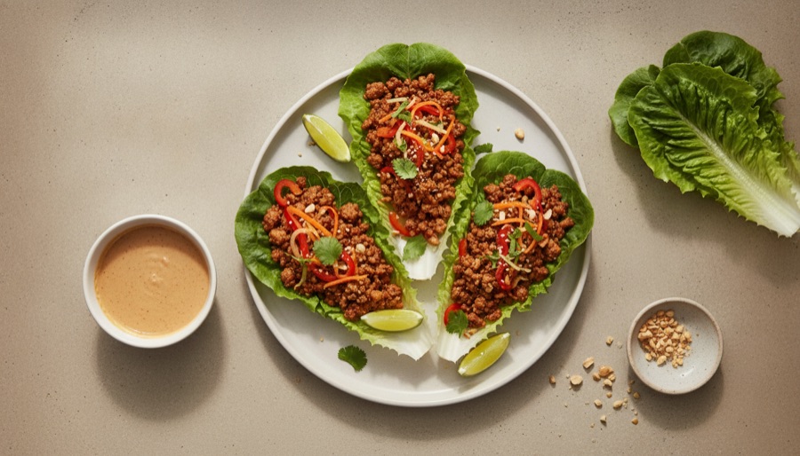 Ground Turkey Lettuce Wraps