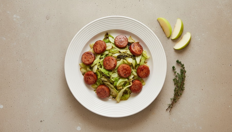 Kielbasa and Cabbage