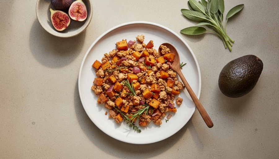 Turkey and Sweet Potato Hash