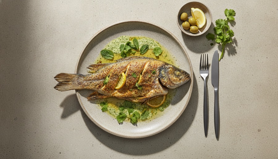 Barramundi with Moroccan Spices