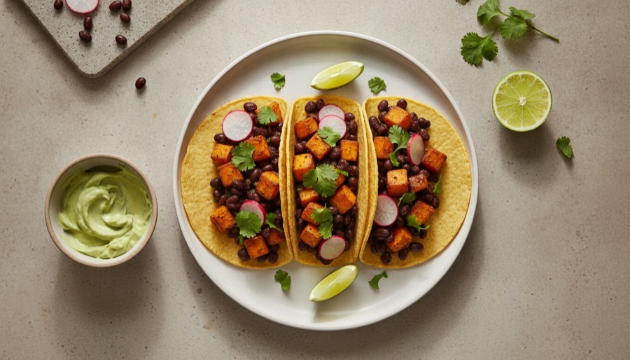 Sweet Potato and Black Bean Tacos