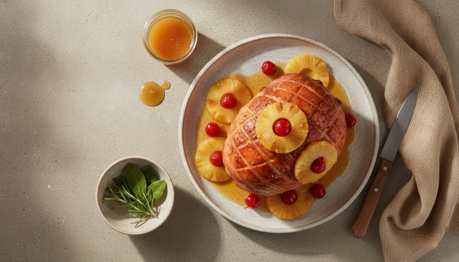 Baked Ham with Pineapple Glaze