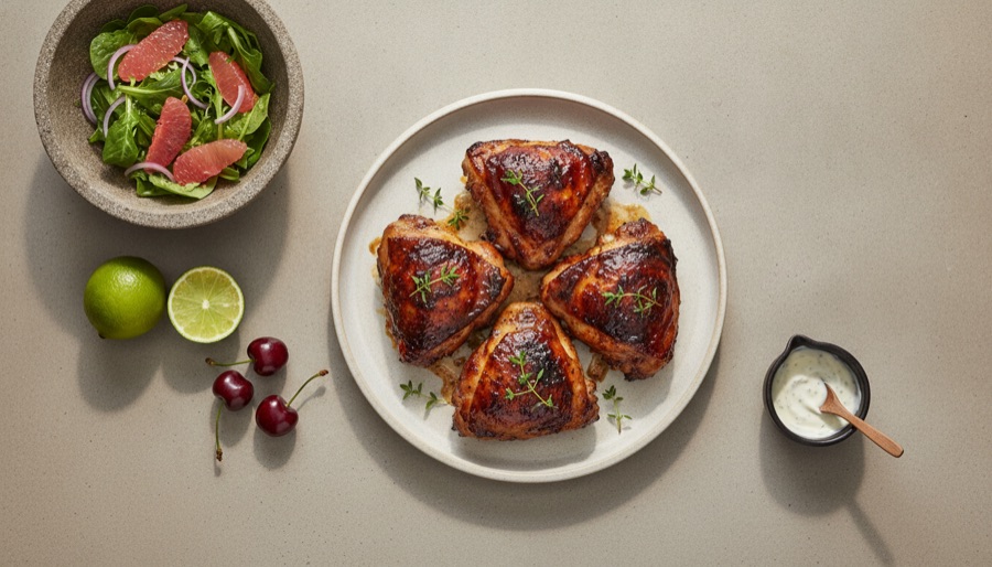 Baked BBQ Chicken Thighs