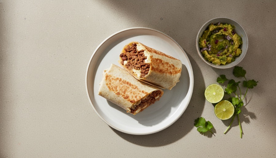Beef and Bean Burritos