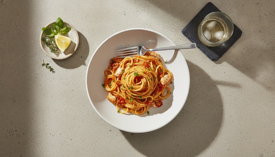 Spicy Crab Pasta