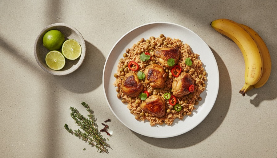 Trinidadian Chicken Pelau