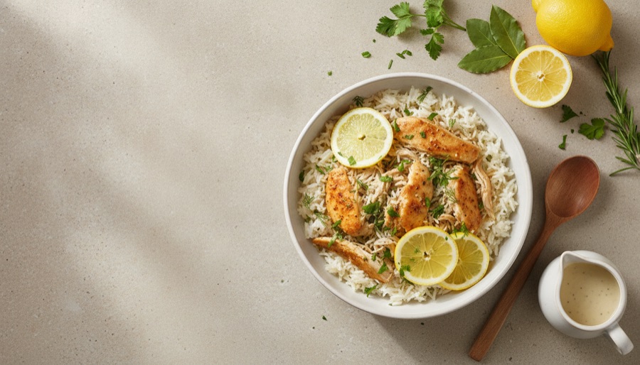 One-Pot Lemon Herb Chicken and Rice