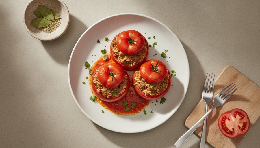 Stuffed Lamb Tomatoes