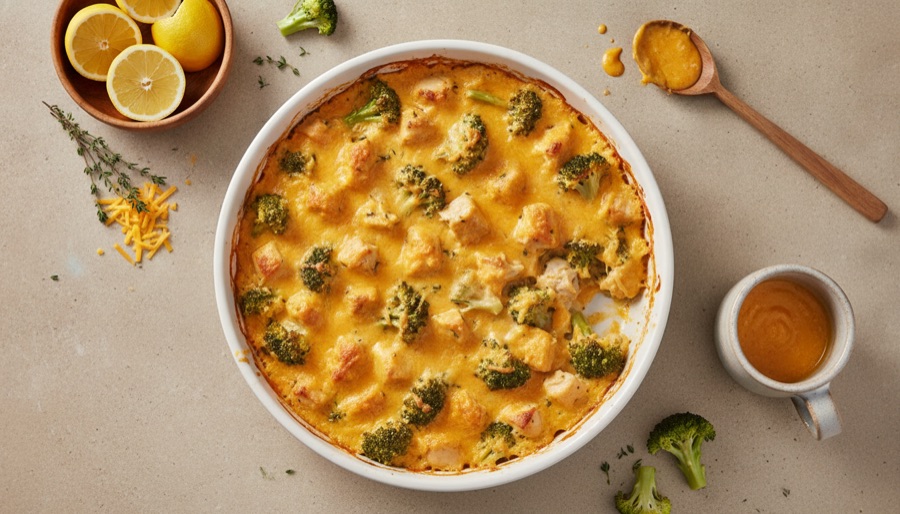 Broccoli Cheddar Chicken Bake
