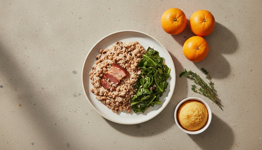 Hoppin' John with Collard Greens