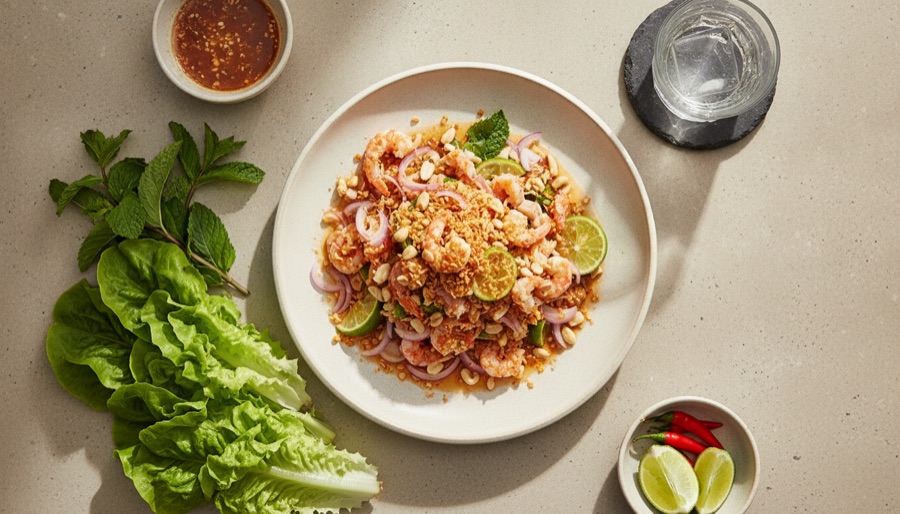 Meang Nem (Thai Seafood Salad)