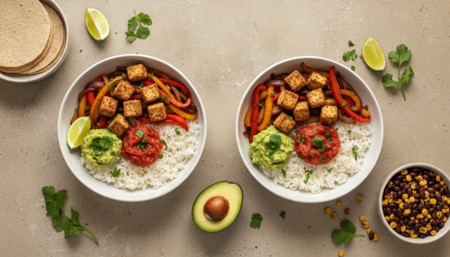 Tofu Fajita Bowls