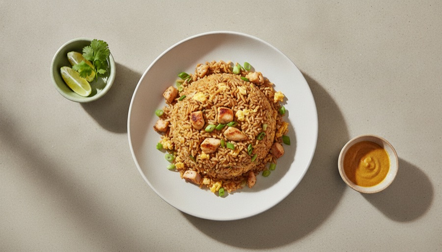 Arroz Chaufa with Chicken