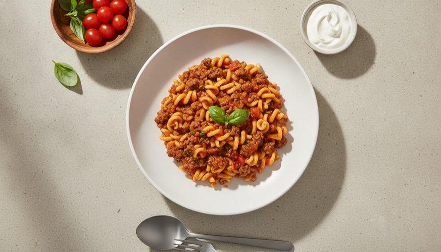 Ground Beef and Noodle Skillet