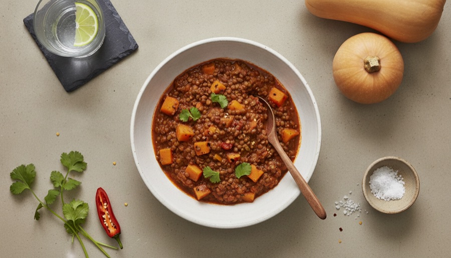 Lentil and Squash Chili