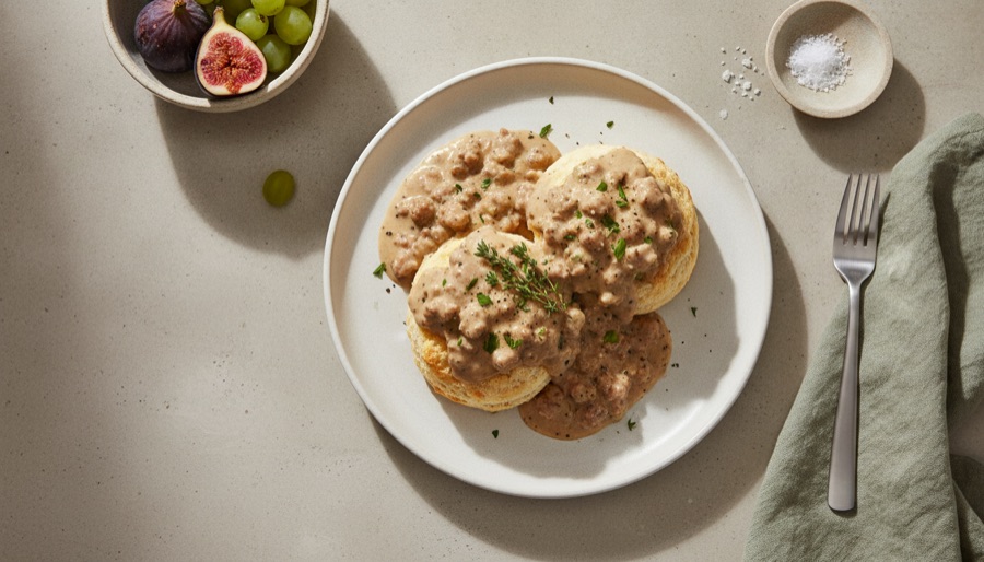Biscuits and Sausage Gravy