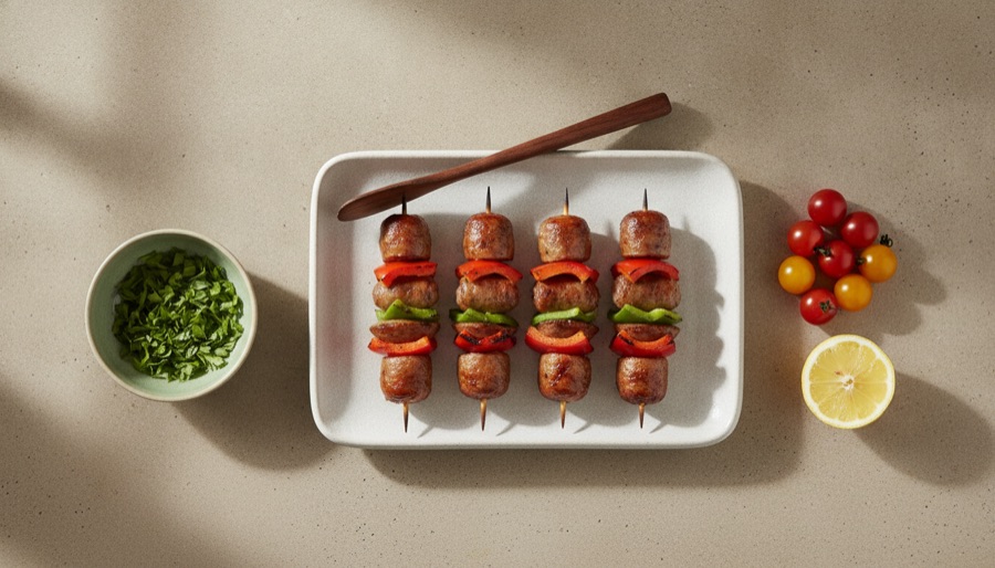Sausage and Pepper Skewers