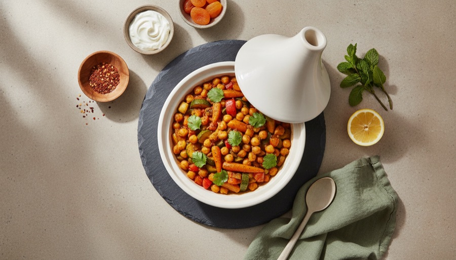 Spiced Chickpea and Vegetable Tagine