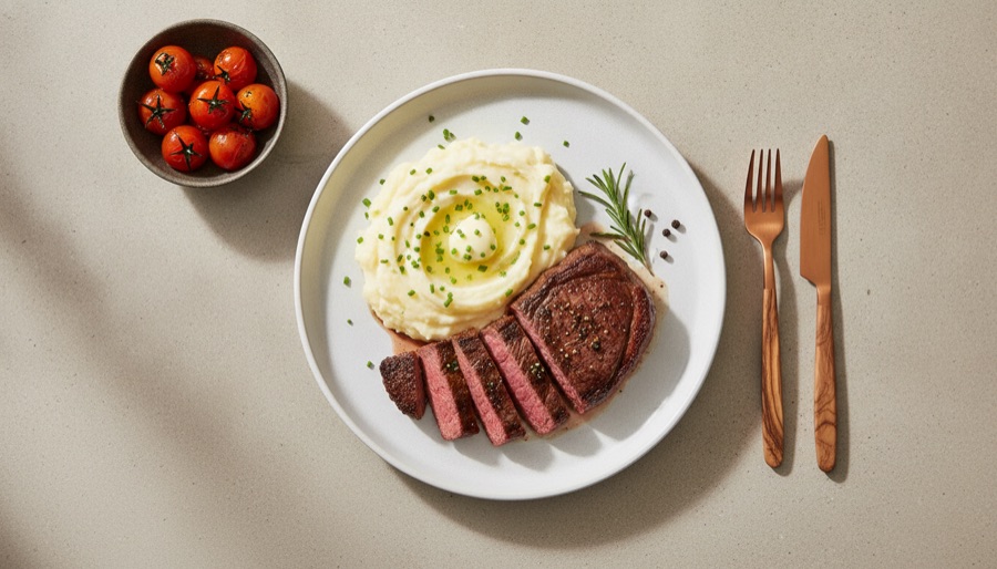 Classic Steak and Mashed Potatoes