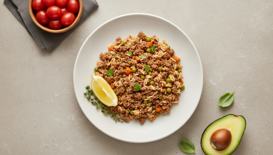 One-Pan Ground Beef and Rice