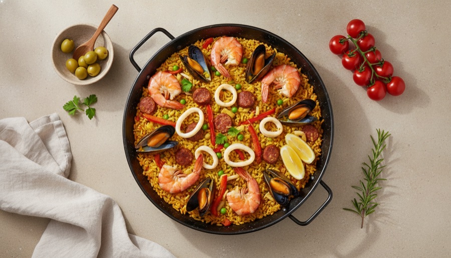 Seafood Paella