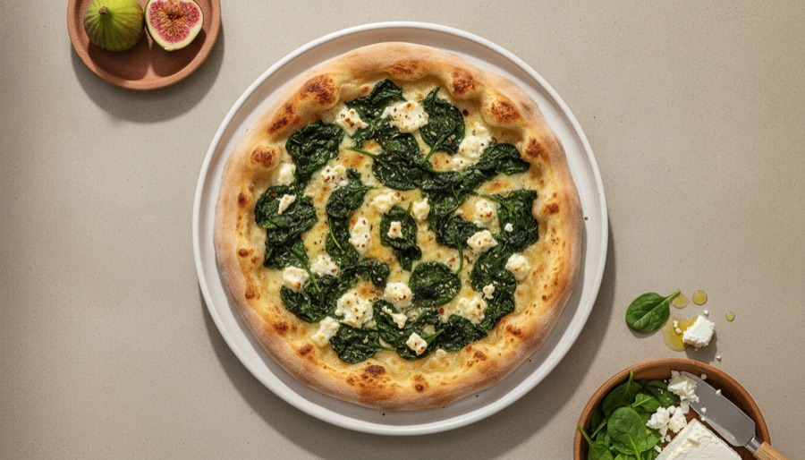 Spinach and Feta Pizza