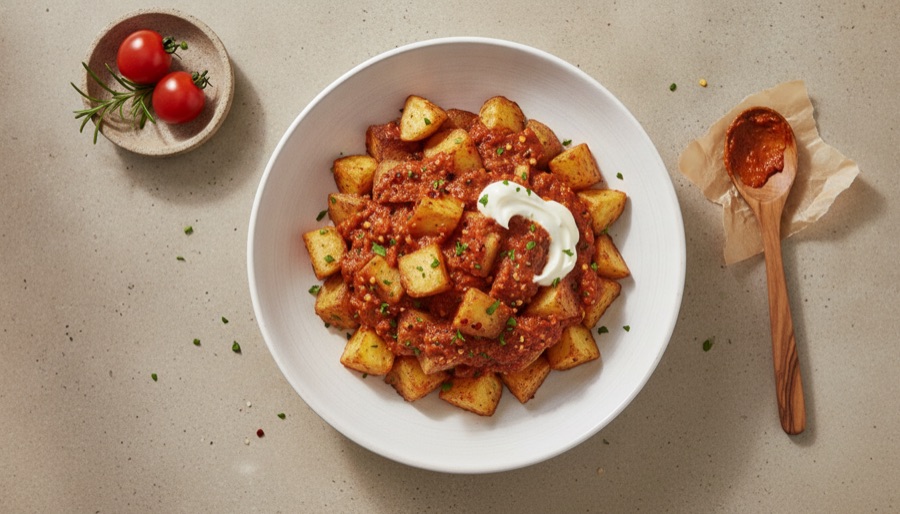Air Fryer Patatas Bravas