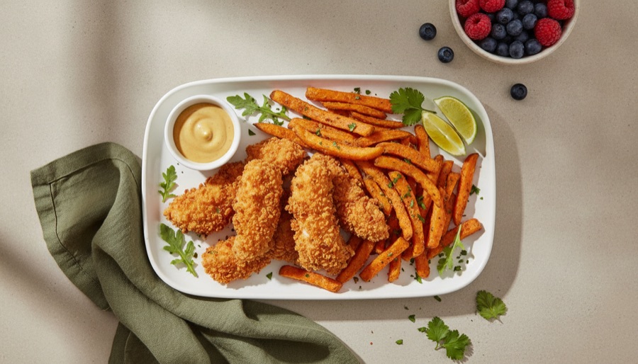 Chicken Tenders & Sweet Potato Fries